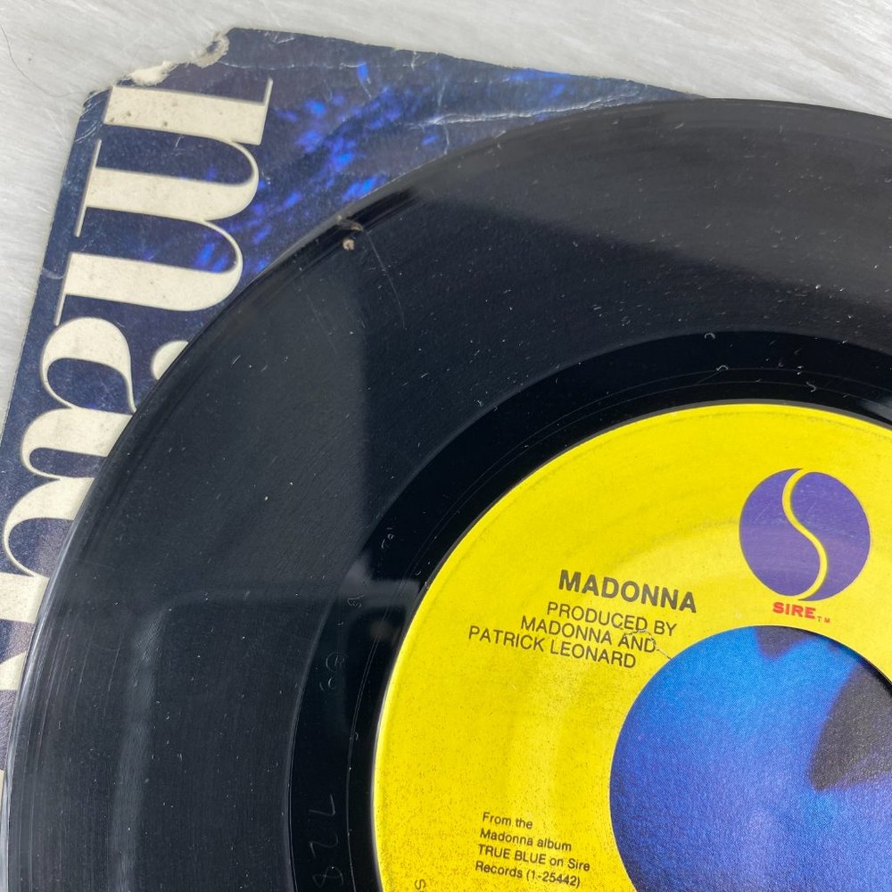 Madonna Open Your Heart, White Heat 1986 Sire 45 RPM Photo Sleeve - Picture 4 of 7